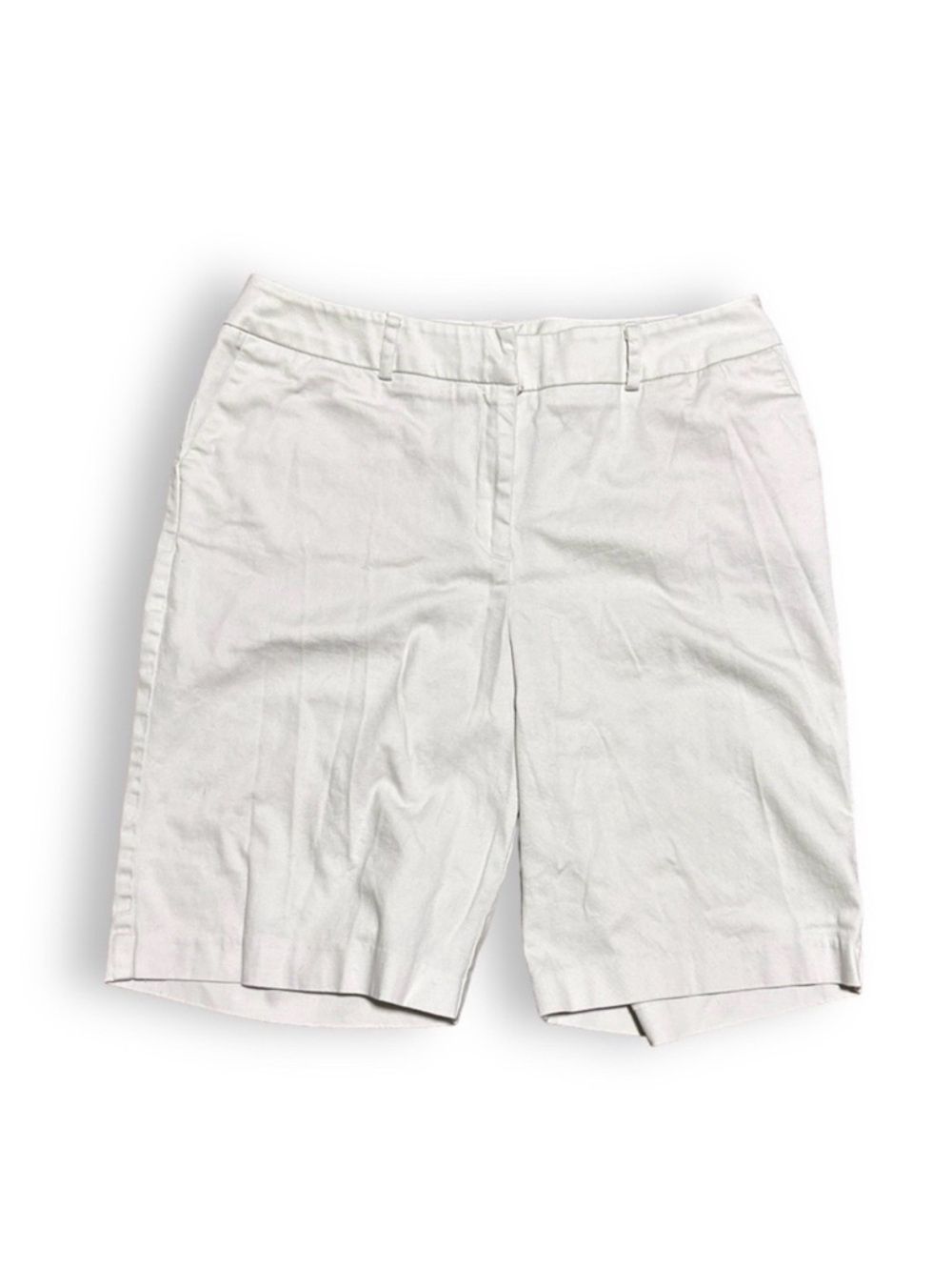 Vintage 90s Chaus Cream Mom Shorts Khaki Bermudas Womens Size 14 Preppy Summer